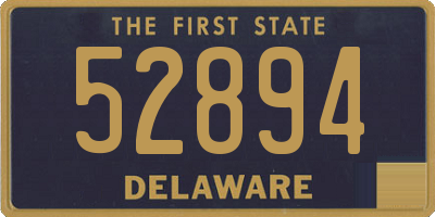 DE license plate 52894