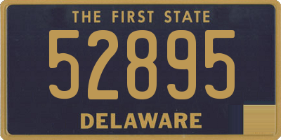 DE license plate 52895