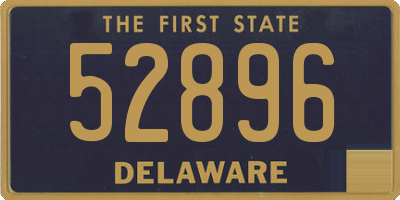 DE license plate 52896