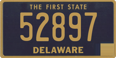 DE license plate 52897