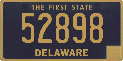DE license plate 52898