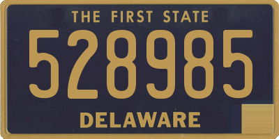 DE license plate 528985