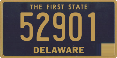 DE license plate 52901