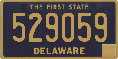DE license plate 529059