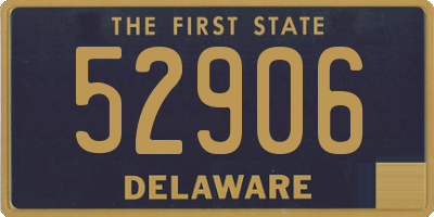 DE license plate 52906