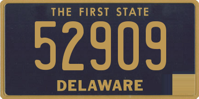 DE license plate 52909