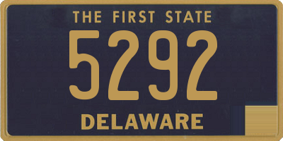 DE license plate 5292