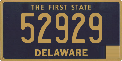 DE license plate 52929