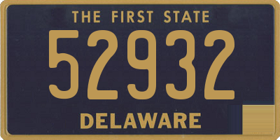 DE license plate 52932