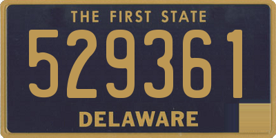 DE license plate 529361