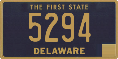 DE license plate 5294