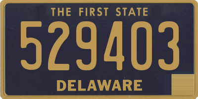 DE license plate 529403