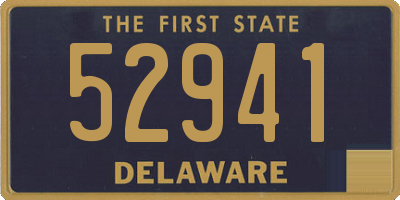 DE license plate 52941