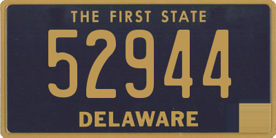 DE license plate 52944