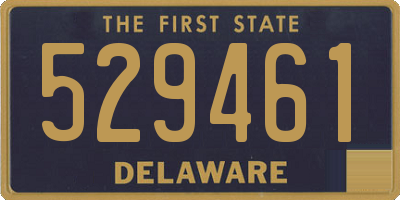DE license plate 529461