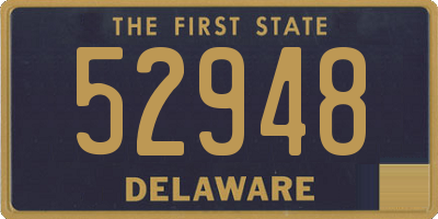 DE license plate 52948