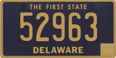 DE license plate 52963