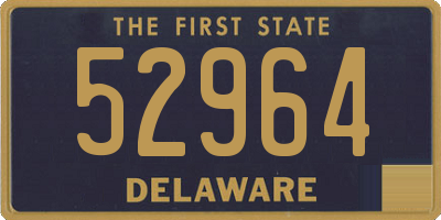 DE license plate 52964