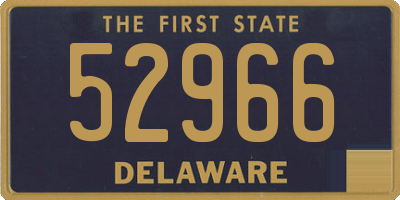 DE license plate 52966