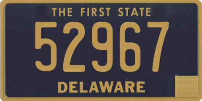 DE license plate 52967