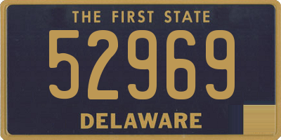 DE license plate 52969