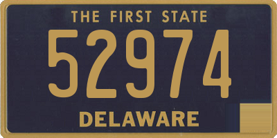 DE license plate 52974