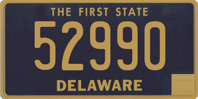 DE license plate 52990