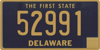 DE license plate 52991