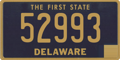 DE license plate 52993