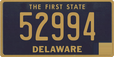 DE license plate 52994