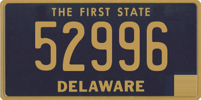 DE license plate 52996