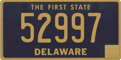 DE license plate 52997