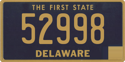 DE license plate 52998