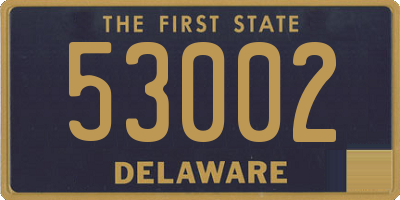 DE license plate 53002