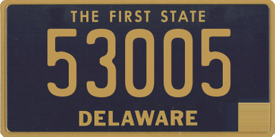 DE license plate 53005