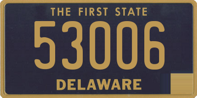 DE license plate 53006