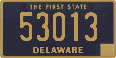 DE license plate 53013