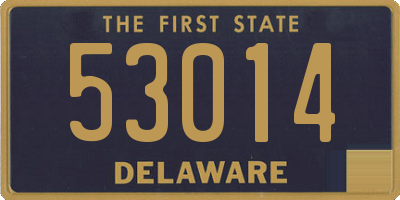 DE license plate 53014