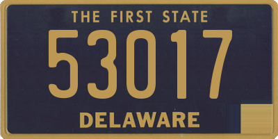 DE license plate 53017