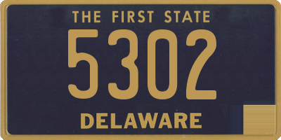 DE license plate 5302