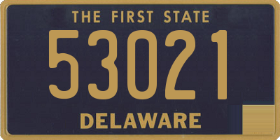 DE license plate 53021