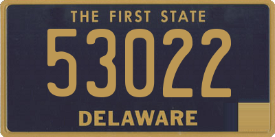 DE license plate 53022