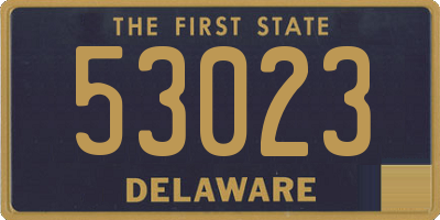 DE license plate 53023