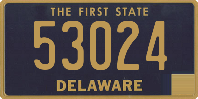 DE license plate 53024