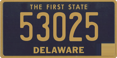 DE license plate 53025