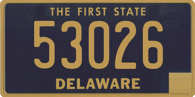 DE license plate 53026