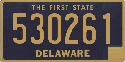 DE license plate 530261