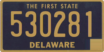 DE license plate 530281