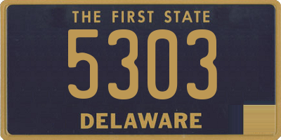DE license plate 5303