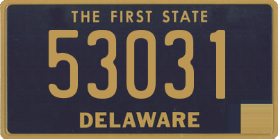 DE license plate 53031